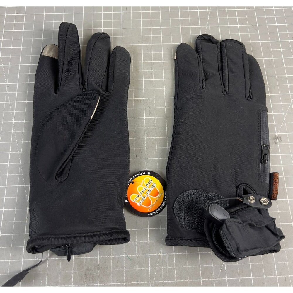 WARMWEAR Battery Heated Touch Screen Gloves Polyester  Black Size L/XL